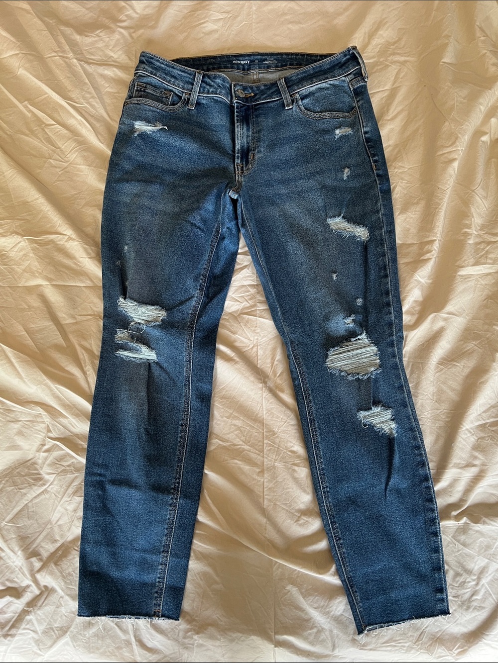 Old Navy Rockstar Super Skinny Distressed Women's Jeans Size 10